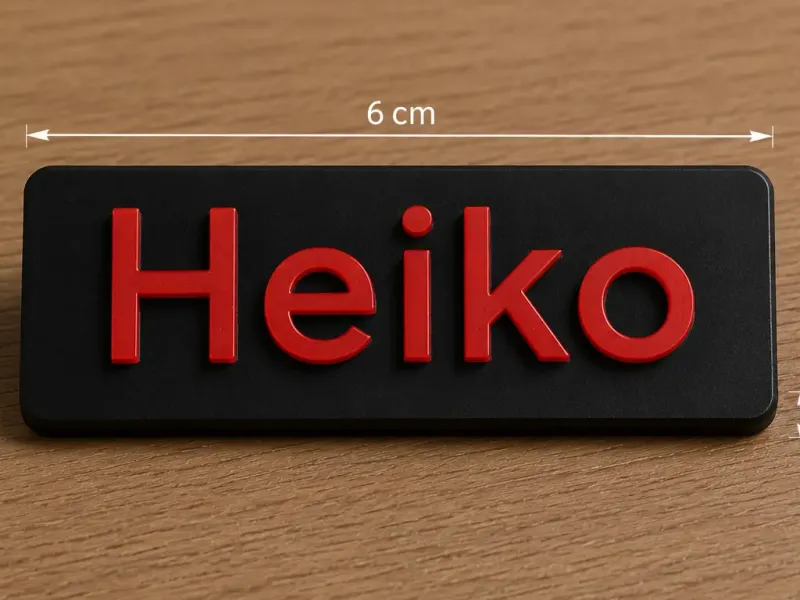 Namensschild Heiko
