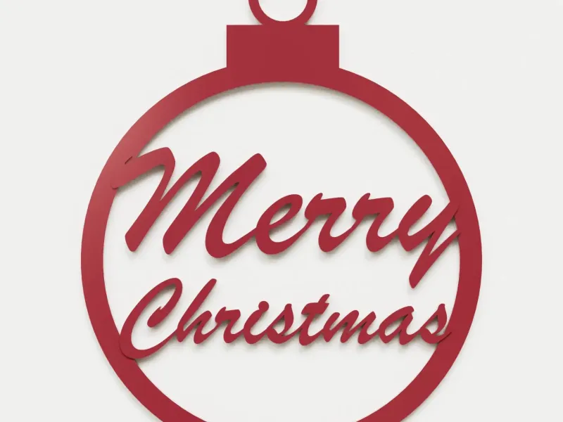 Christmas ornament - Merry Christmas