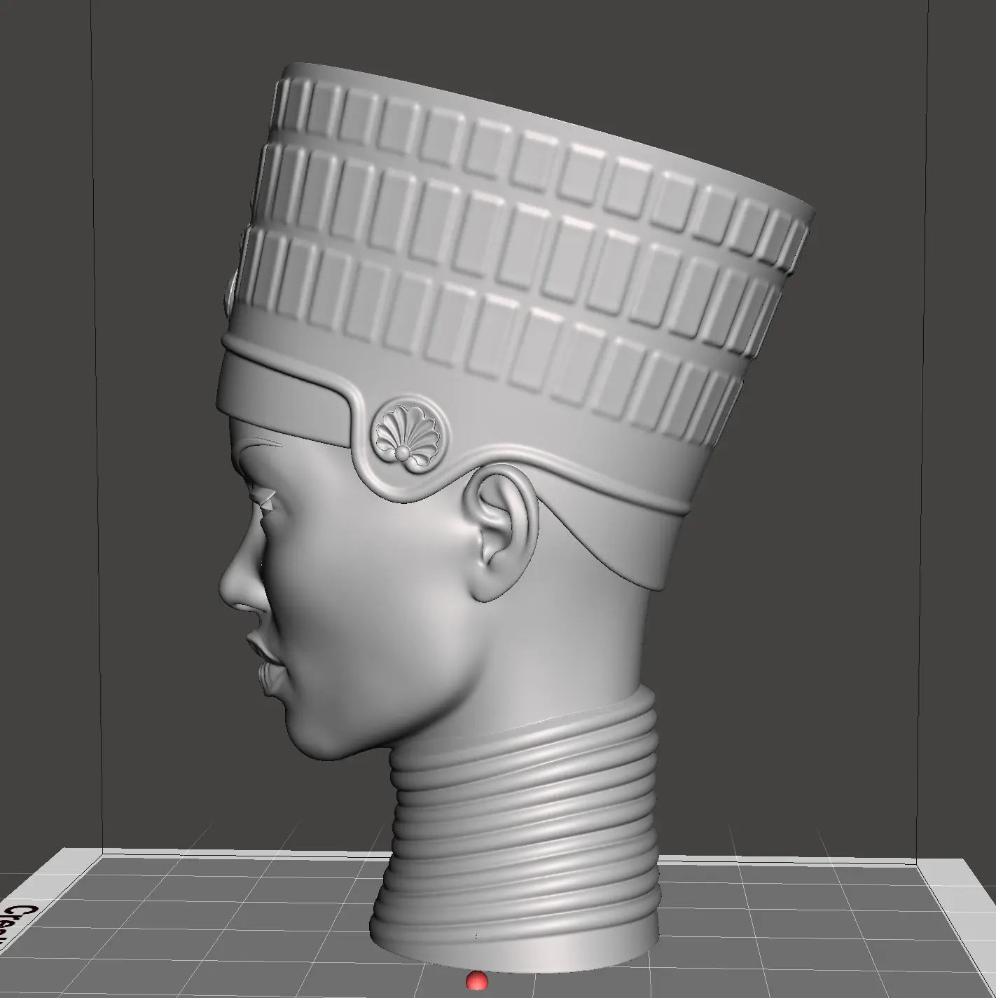 EGYPTIAN FLOWER POT,VASE-NO SUPPORTS-NO RAFTS
