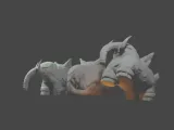 3 Mammorest Models - Palworld Fanart-0