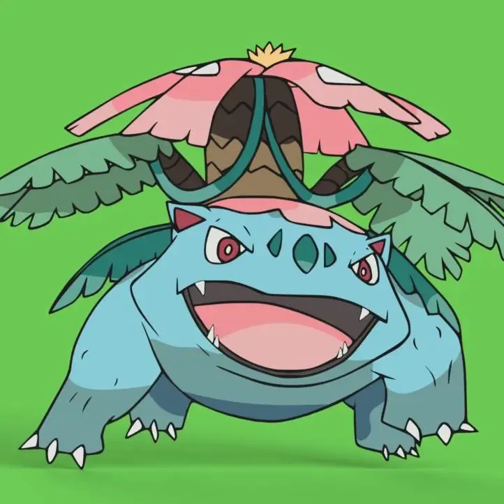 Mega Venusaur Wall Art