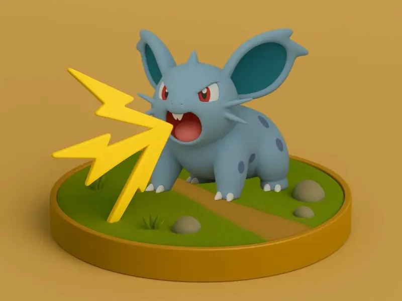 Pokemon battle style - Nidoran♀ #029