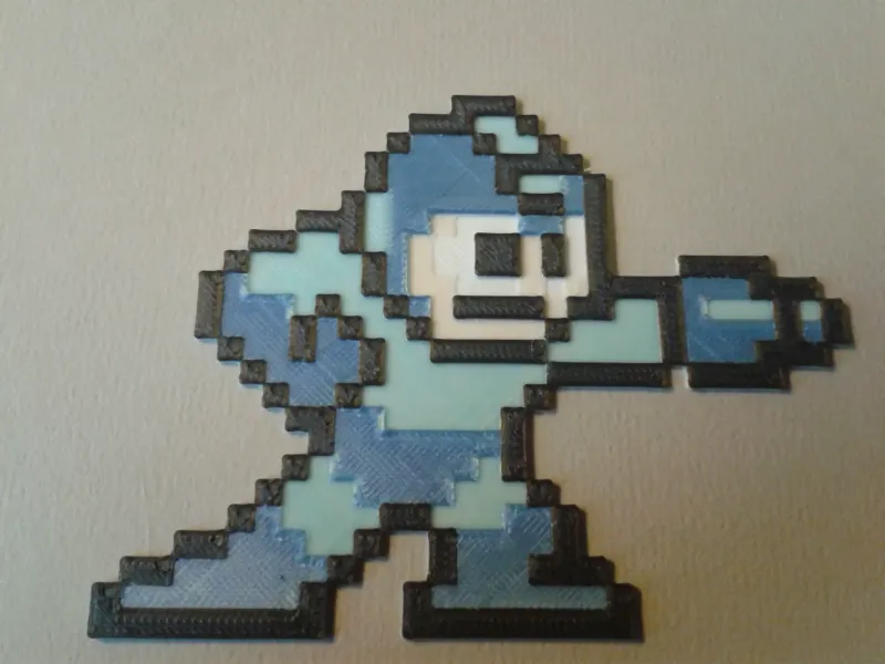 Mega Man, con 4 cambios de filamento