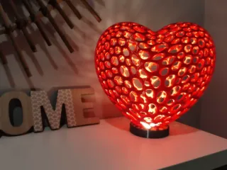 Voronoi Heart Lamp