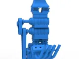 Engine V8 with double supercharger Version 8 Scale 1:25-0