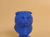 Scottish Fold Cat Bust-4