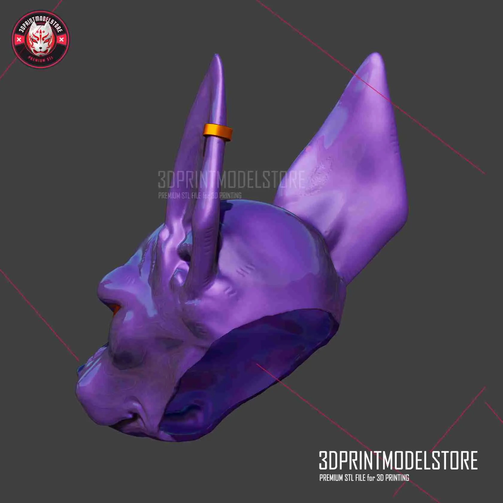Beerus Hoofd Helm - Anubis Cosplay Masker Halloween Kostuum