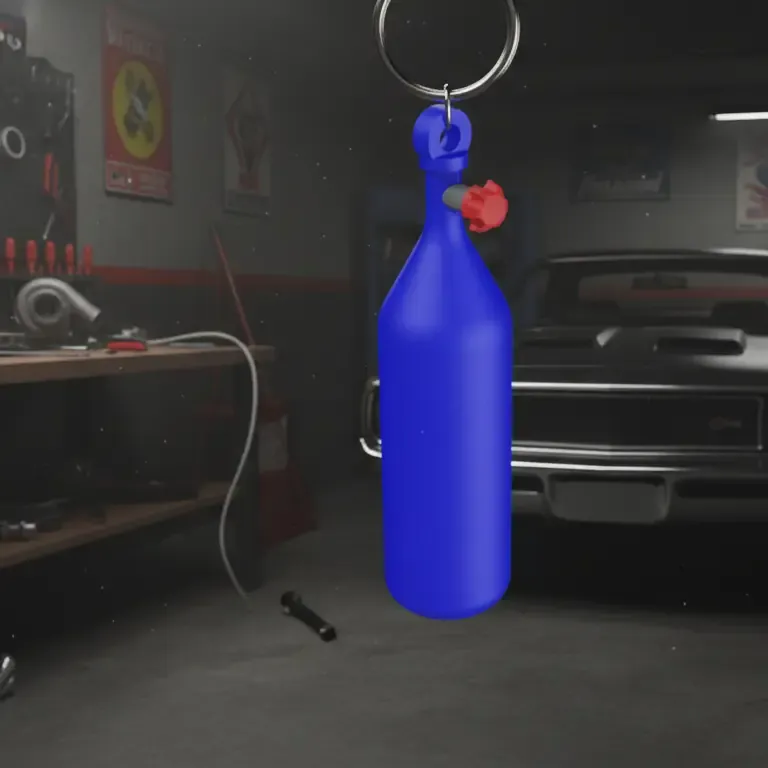 NITROUS OXIDE BOTTLE KEYCHAIN