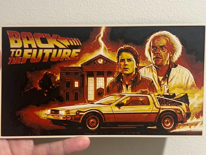 Póster de Regreso al Futuro Hueforge 200x109.3