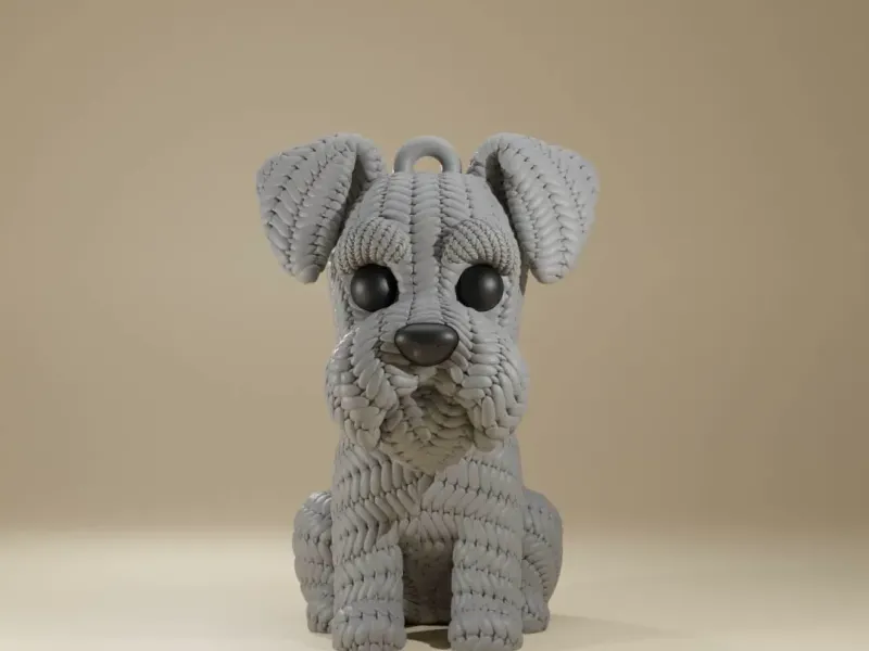 Knitted Schnauzer