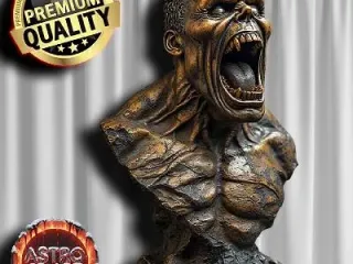 Scream Zombie Bronze Buste