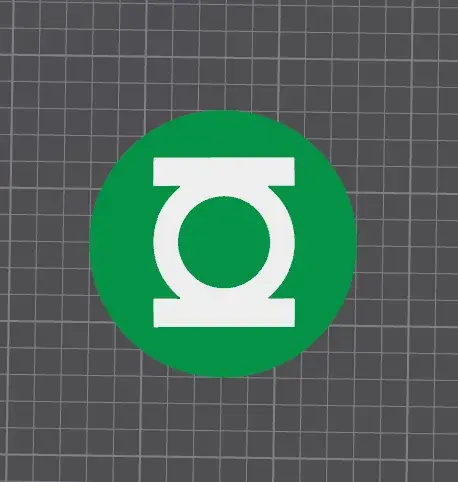 Green lantern Inspired Coaster