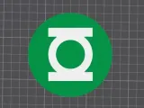 Green lantern Inspired Coaster-1