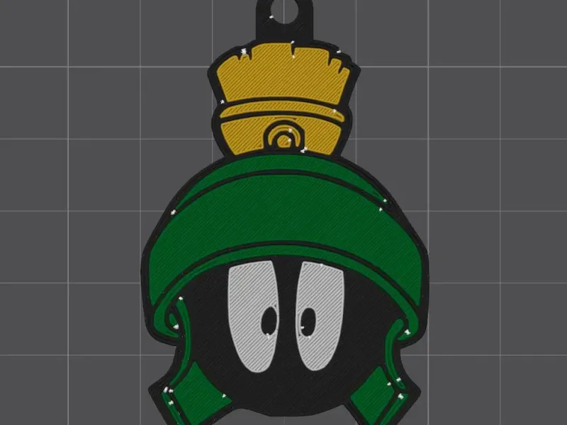 Marvin the Martian Keychain - Llavero