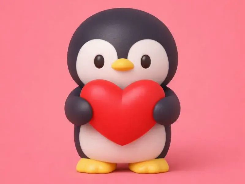 Valentine's Day Penguin