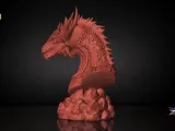 Meleys Bust STL  House of the Dragon 3D Print Sculpture Mode-2