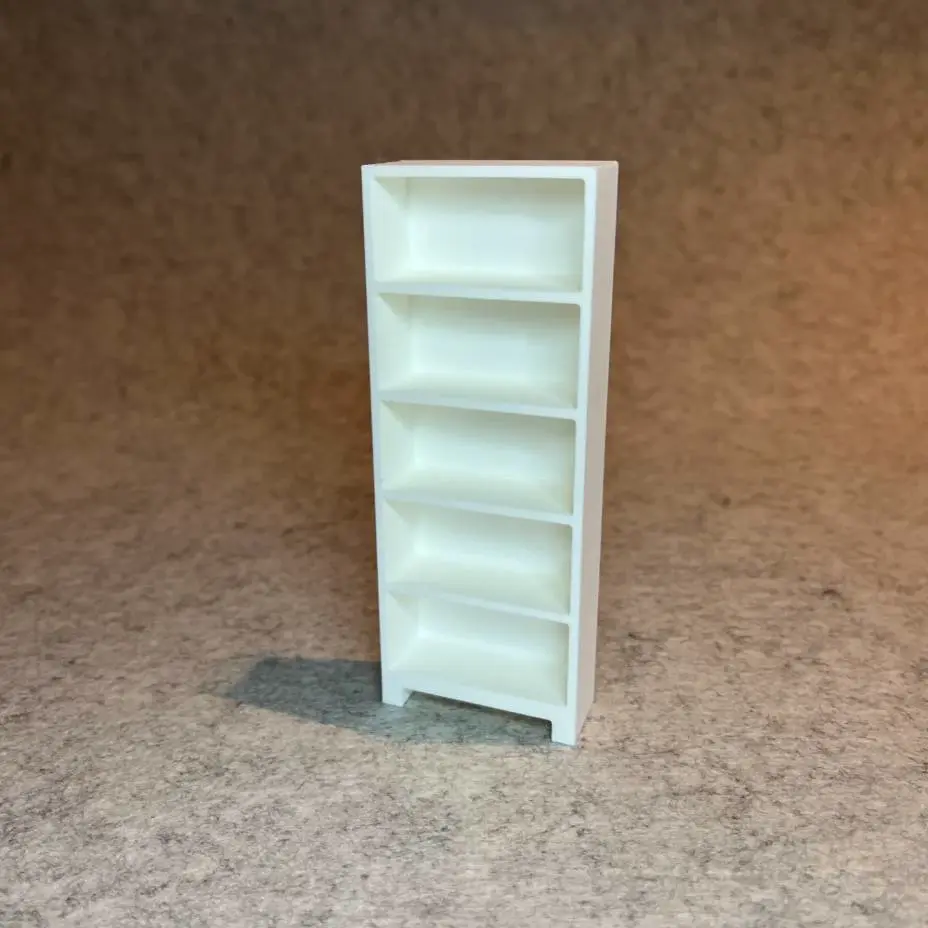 Bookshelf for dollhouse miniature house scale 1:18