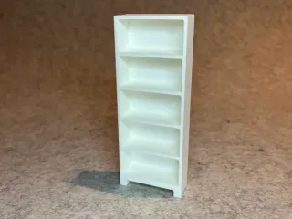 Bookshelf for dollhouse miniature house scale 1:18