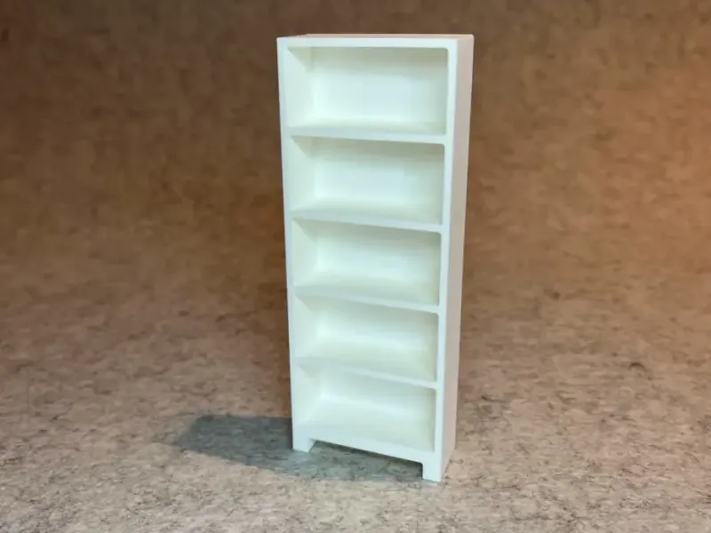 Bookshelf for dollhouse miniature house scale 1:18