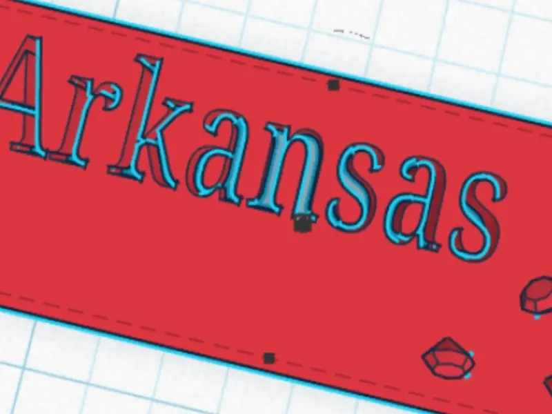 Arkansas State Tag kechain