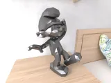 Clumsy Smurf Lowpoly Low poly-0
