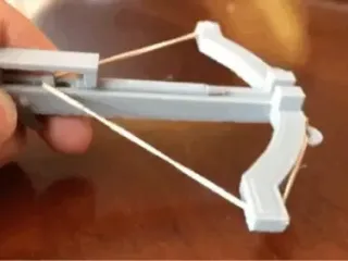 WORKING Handheld Crossbow (rubber band needed)