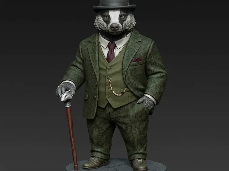 Gentlebadger in Bowler Hat