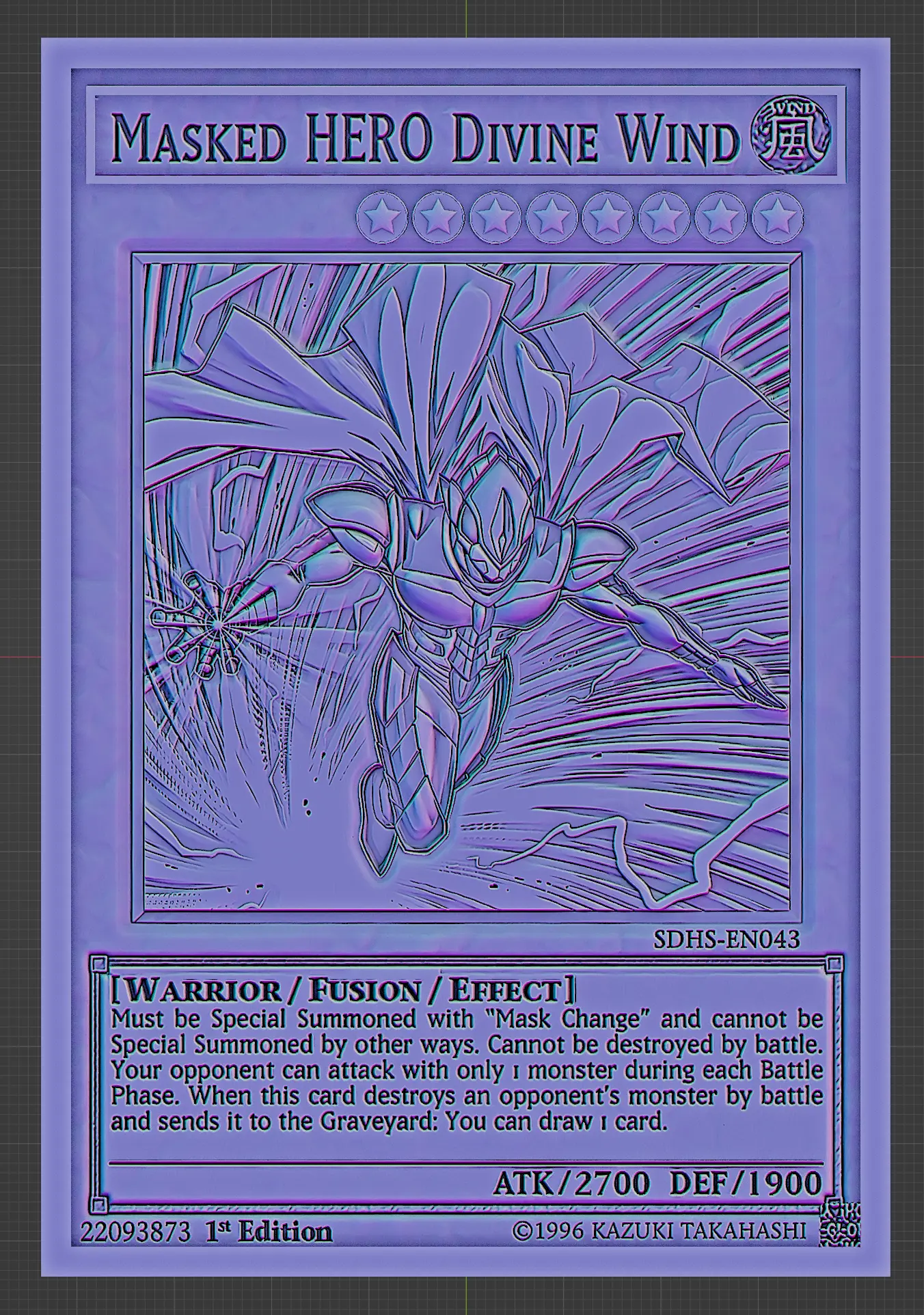 masked hero divine wind- yugioh