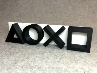 PlayStation PS5 symbols decoration