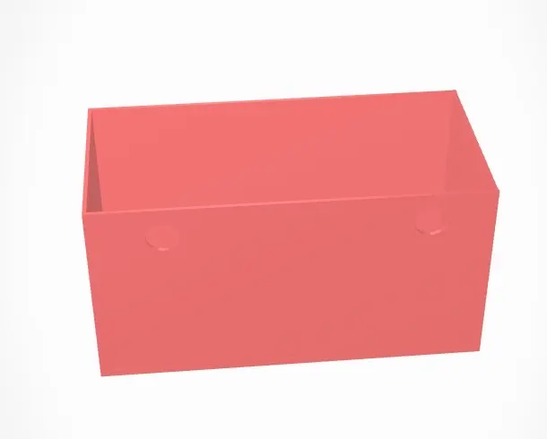 Box with screw holes