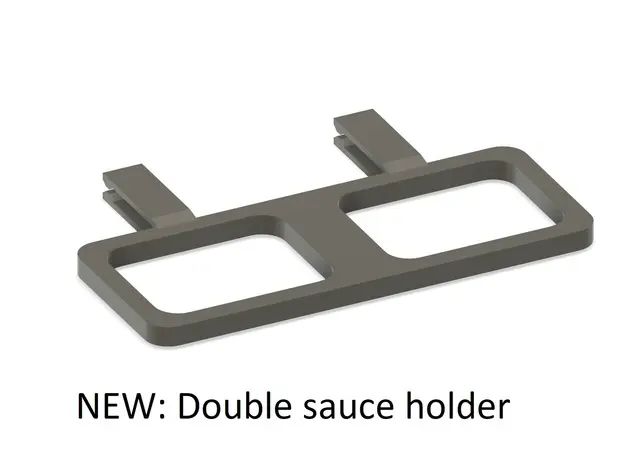 Sauce / Dip holder for car (Ventilation Suspender / Clip)