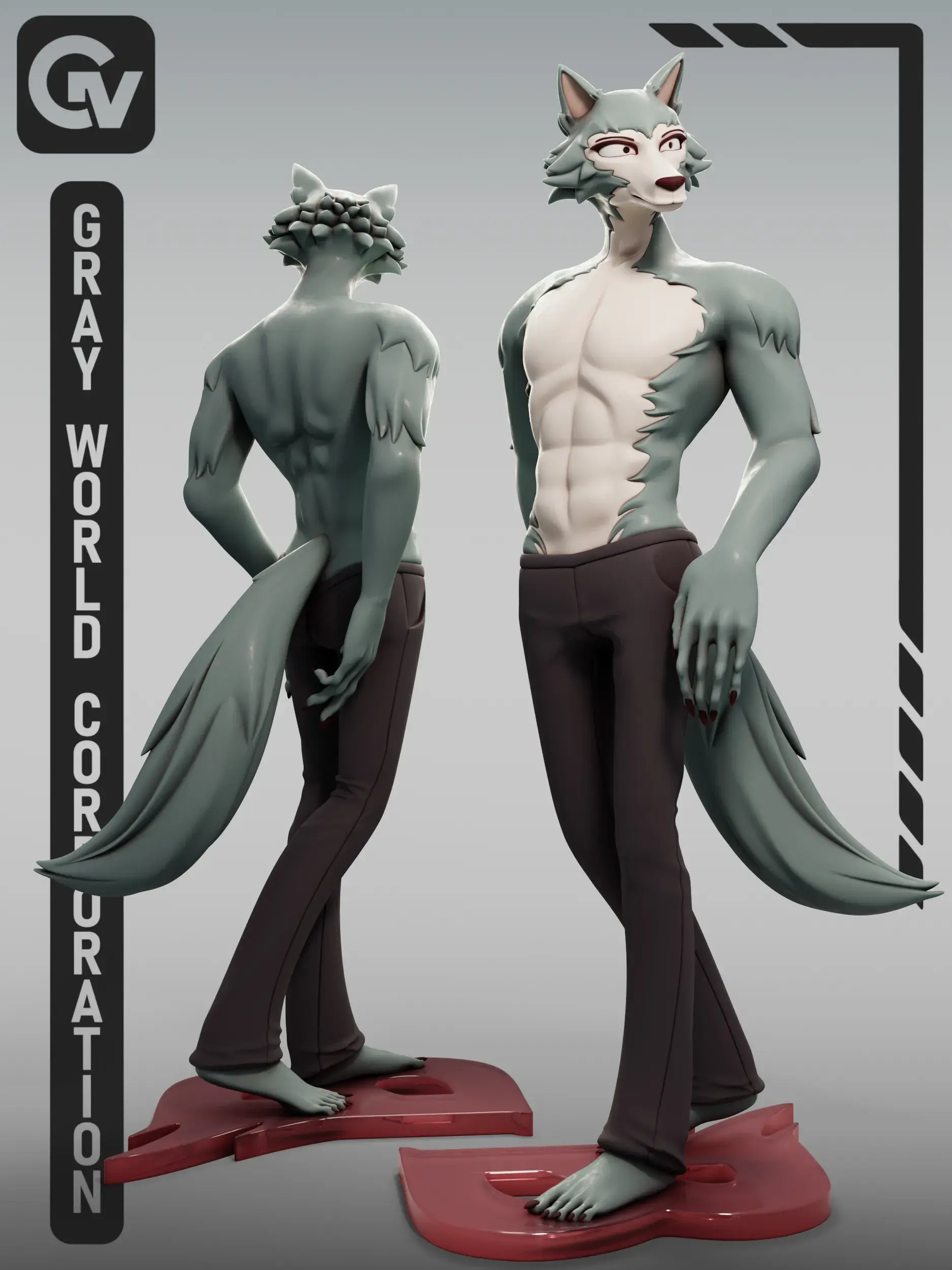 Characters & Creatures STL Download - Legoshi | Beastarsby Gray World ...