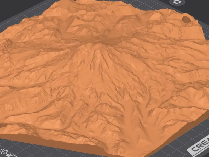 Mt Rainier, Washington State, Topo Hex Tile