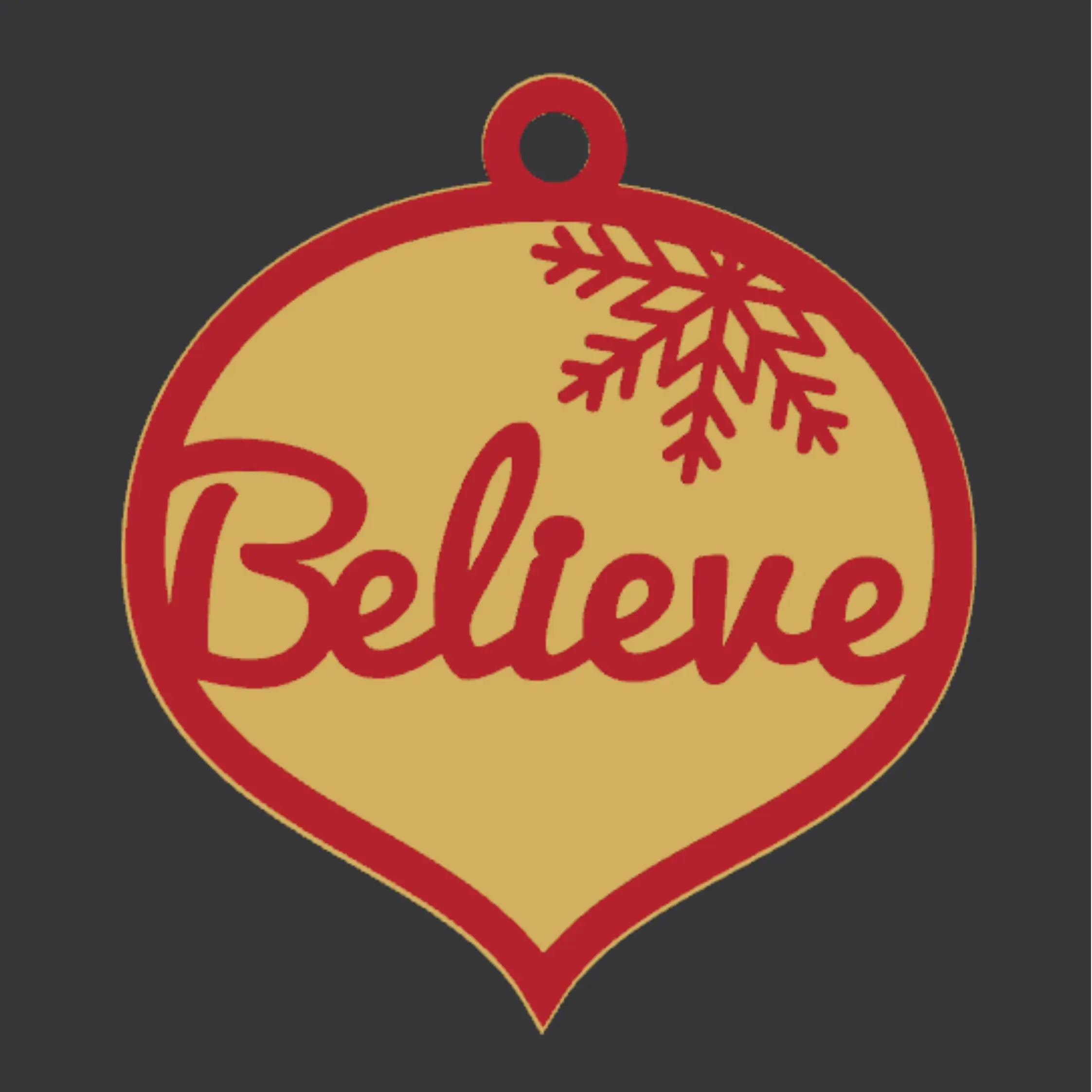 Believe, Christmas Decoration