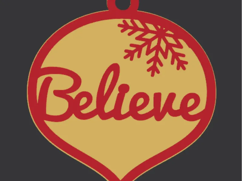 Believe, Christmas Decoration
