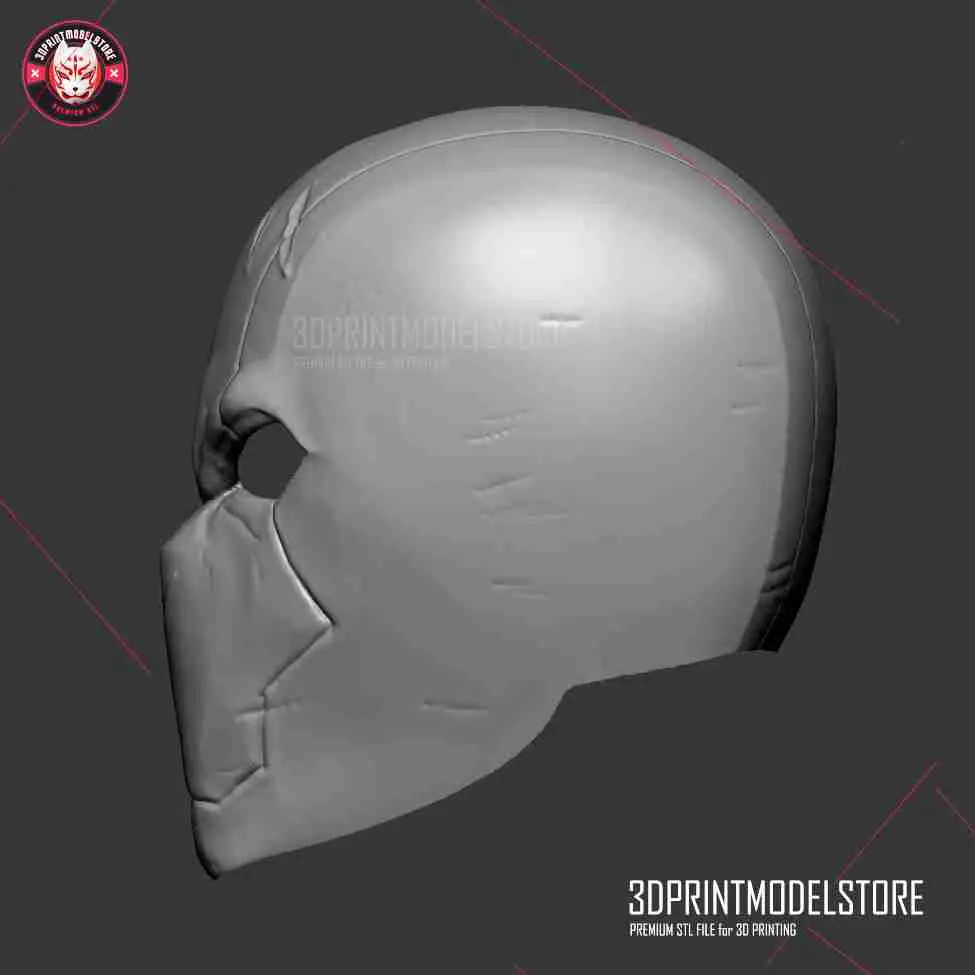 Red Hood Helmet- Halloween Costume Cosplay Mask