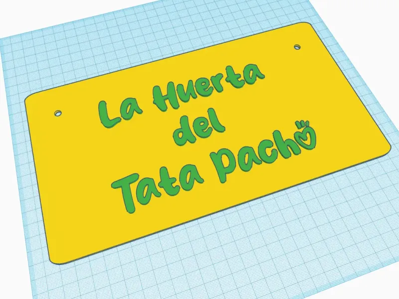 Cartel La Huerta del Tata Pacho