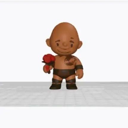 Valentines Dwayne "The Rock" Johnson CubeMe
