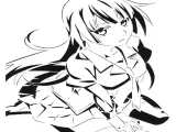 Hitagi Senjougahara stencil-0