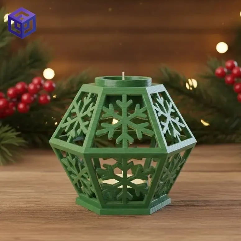 Christmas votive holder / portavela navideño