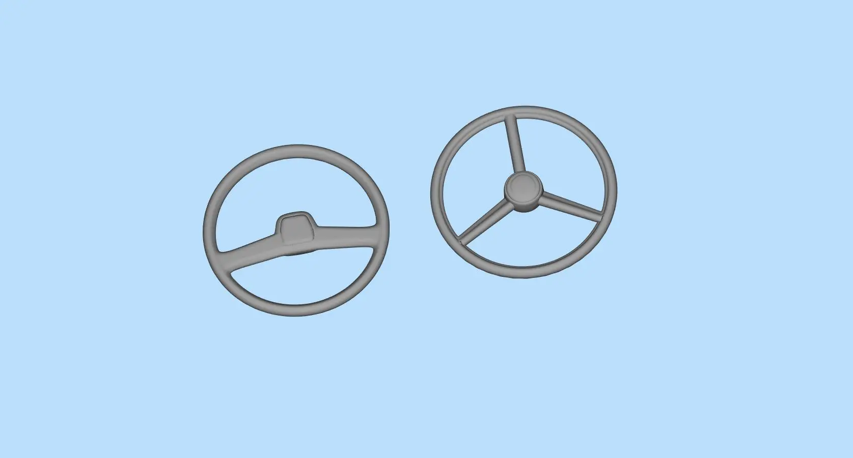 Volante para camião semi-modelo kits Impressão 3d STL grátis