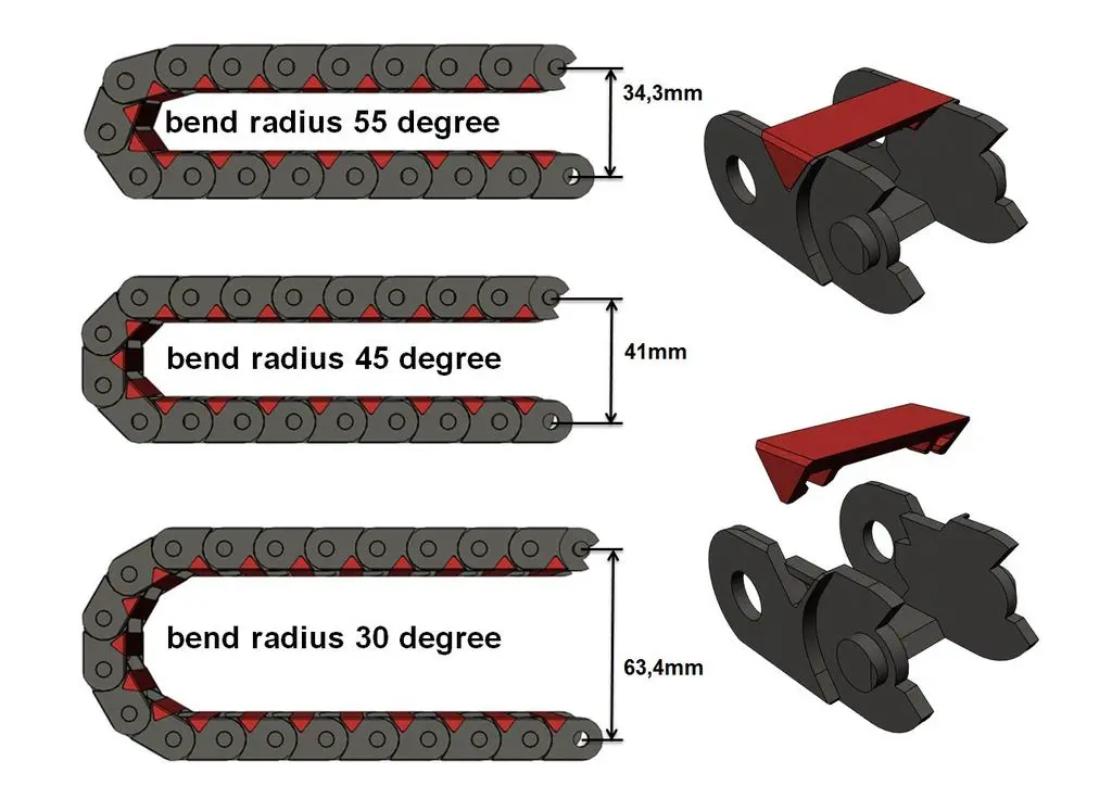 3D Printer Files | 3MF File | AR cable chain link opened | Creality Cloud