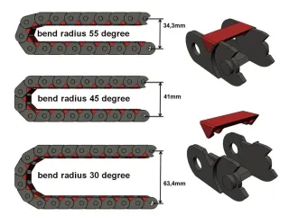 AR cable chain link opened