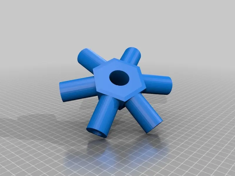 Geodätische Kuppel 3V Verbinder für 1" PVC-Rohr