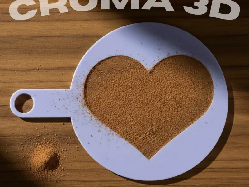 Heart stencil - Coffee