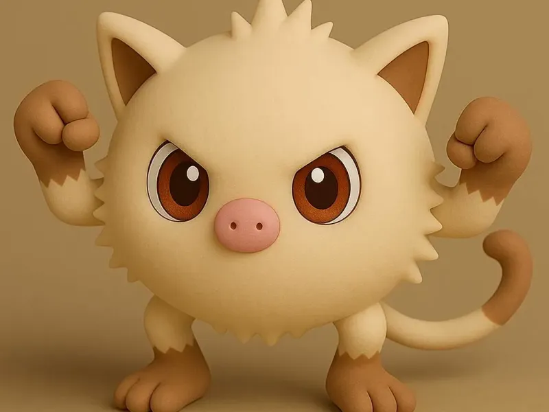 Mankey Pokemon Chibi