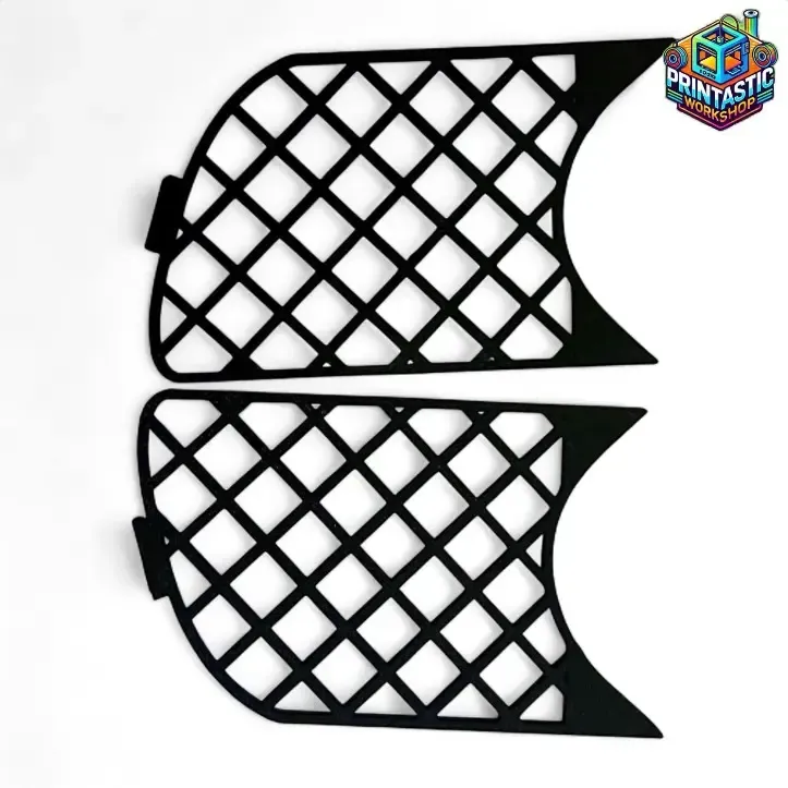 BMW E46 M-TECH FOG LIGHT MESH COVERS – FRONT BUMPER GRILLES