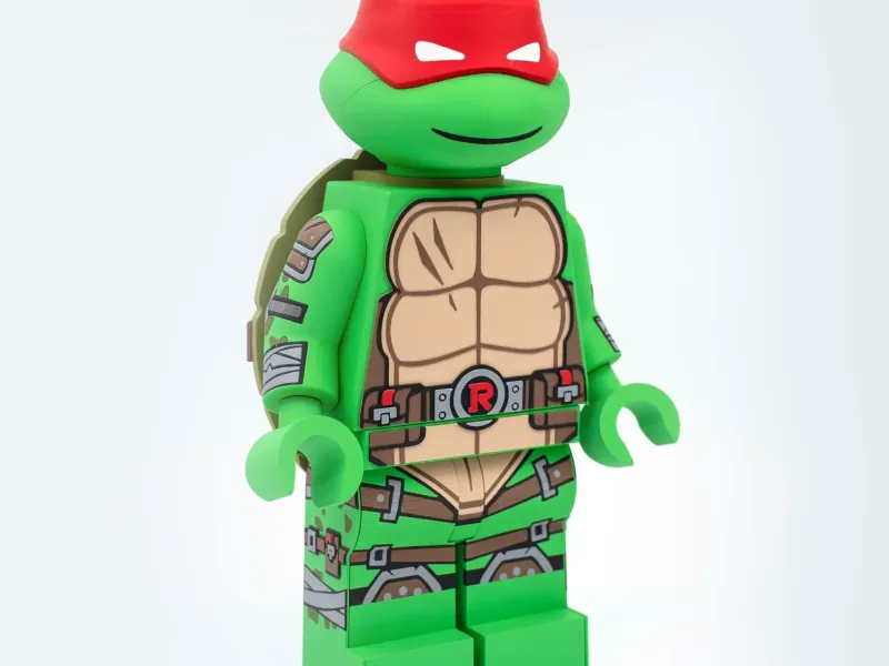 Модульная фигурка Рафаэля из TMNT