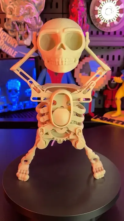 Dancing Skeleton Figure - Miniatures - PLA - 3D printed product - фото 3