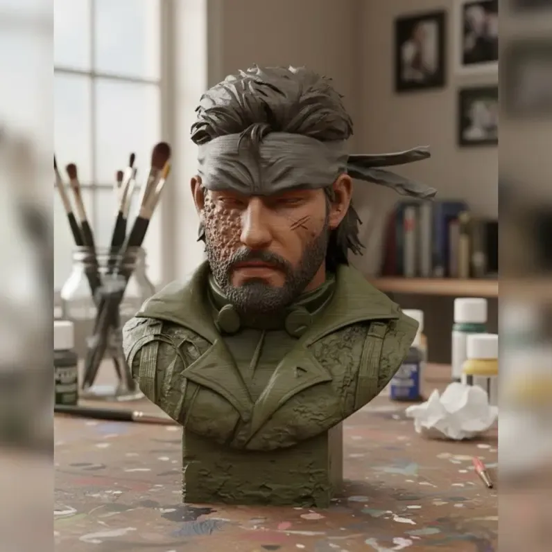 Busto de Solid Snake – Metal Gear